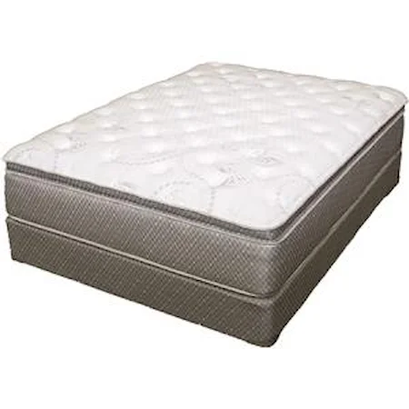 Queen Pillow Top Mattress and Foundation